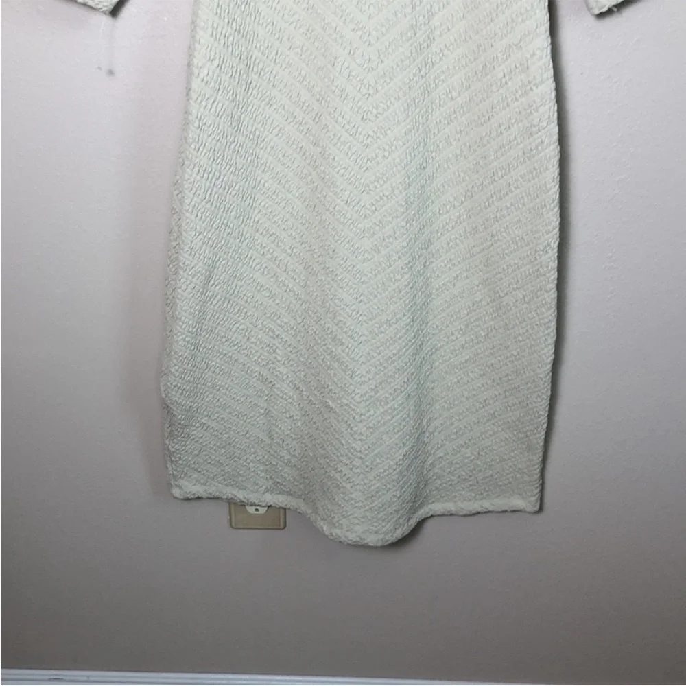 New FREE PEOPLE Gabby Seamless Long Sleeve Midi Dress Wet Plaster Quilted M/L‎